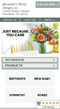 Mobile Screenshot of alexandersfloraldesigns.com